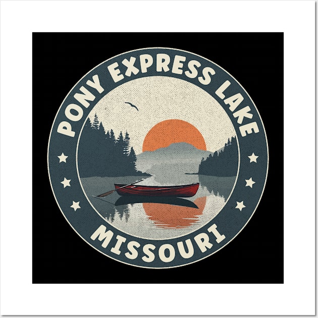 Pony Express Lake Missouri Sunset Wall Art by turtlestart